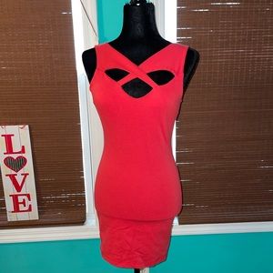 Sexy red short dress